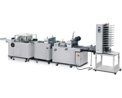 HL-DZ350/450/560-2 wire stitching and folding machine for booklet making with three side trimmer
