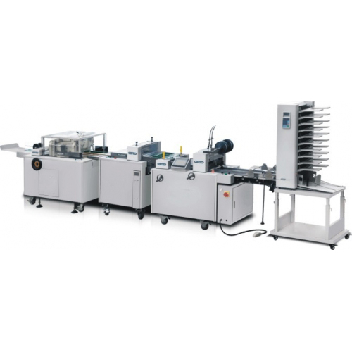 HL-DZ350/450/560-2 wire stitching and folding machine for booklet making with three side trimmer