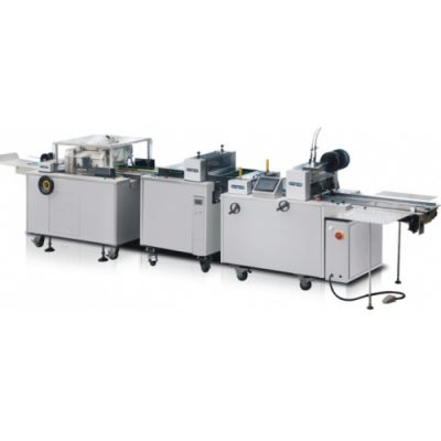 HL-DZ350/450/560-1 Booklet wire stitching and folding machine with one side trimmer