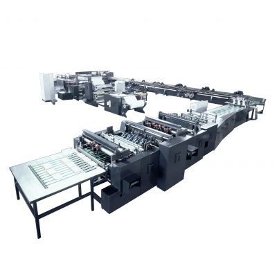 HL-1300 High speed flexographic Printing Cold Glue Exercise book back glue binding machine