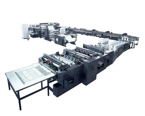 HL-1300 High speed flexographic Printing Cold Glue Exercise book back glue binding machine