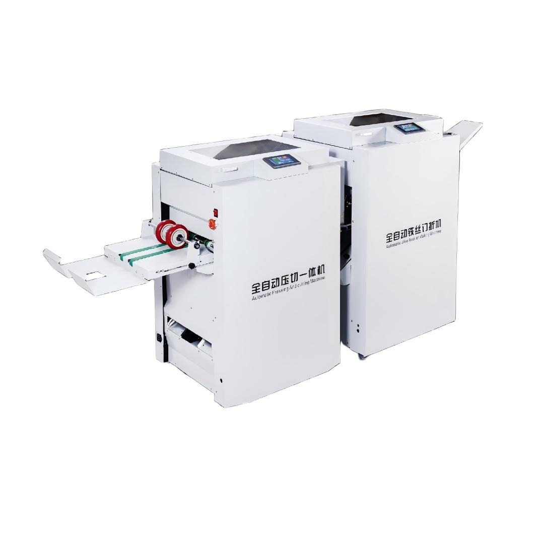 Macchina per la produzione di opuscoli HL-JD330S con taglierina a tre coltelli